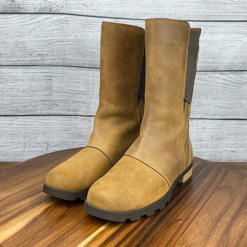 Sorel Emelie Mid Calf Nubuck Leather Waterproof Boot NL2679-286 Women’s Size 6.5